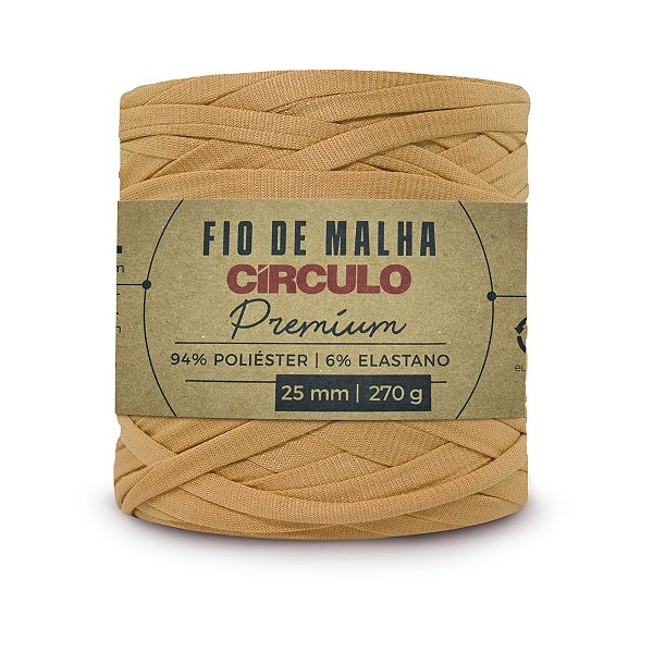 Fio Malha Premium Círculo 25mm - Marmelo - Un