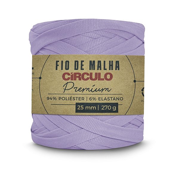 Fio Malha Premium Círculo 25mm - Lilás Suave - Un