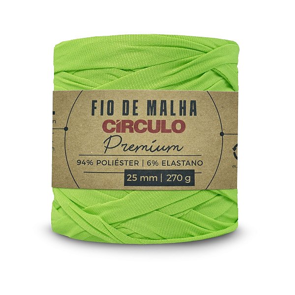 Fio Malha Premium Círculo 25mm - Flash Verde - Un
