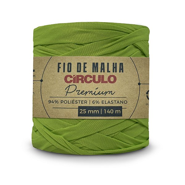 Fio Malha Premium Círculo 25mm - Kiwi - Un
