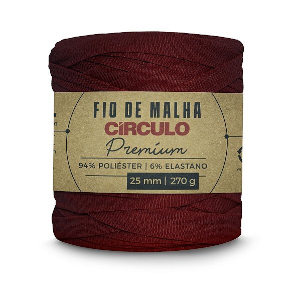 Fio Malha Premium Círculo 25mm - Picante - Un