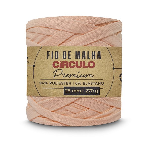 Fio Malha Premium Círculo 25mm - Rosa Amor - Un