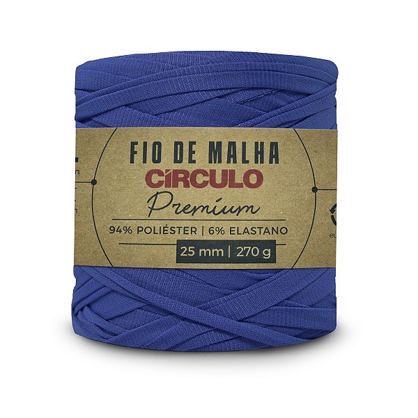 Fio Malha Premium Círculo 25mm - Azul Bic - Un