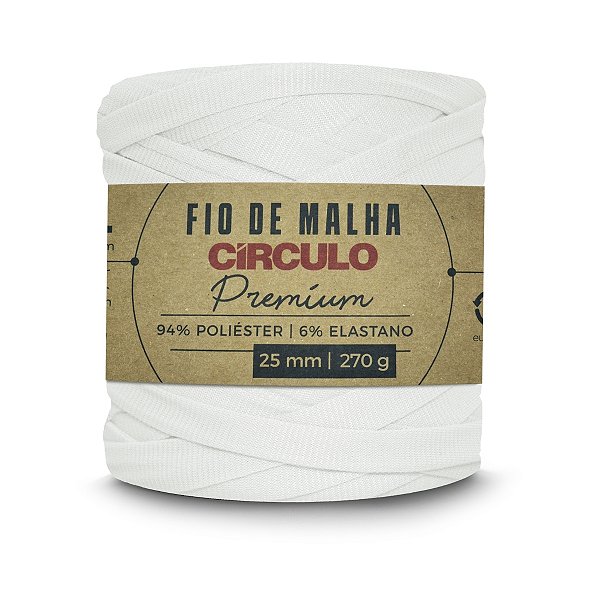 Fio Malha Premium Círculo 25mm - Porcelana - Un