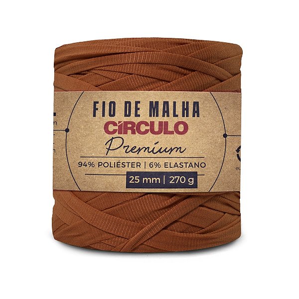 Fio Malha Premium Círculo 25mm - Hena - Un