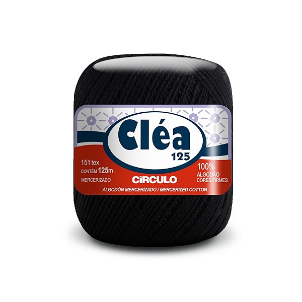 Fio Cléa 125 Círculo 19g - Preto - Un