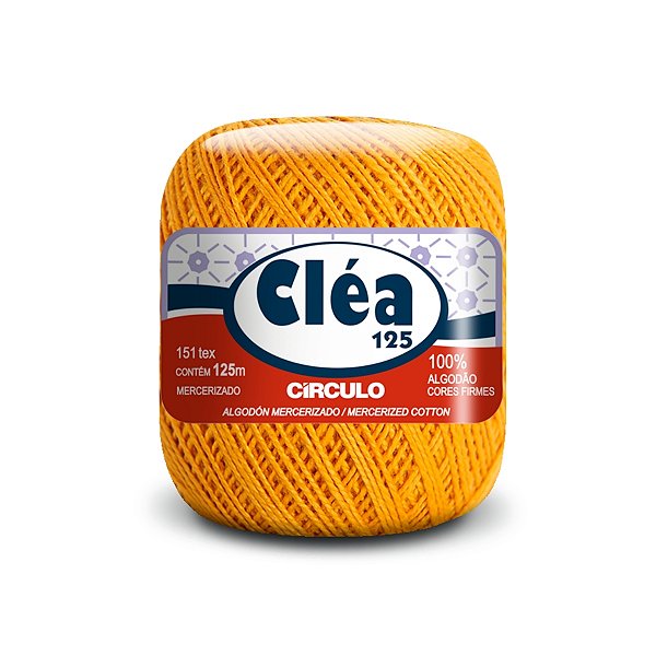 Fio Cléa 125 Círculo 19g - Mostarda - Un