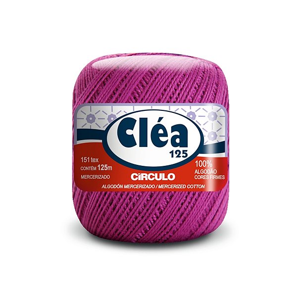 Fio Cléa 125 Círculo 19g - Rosa Choque - Un