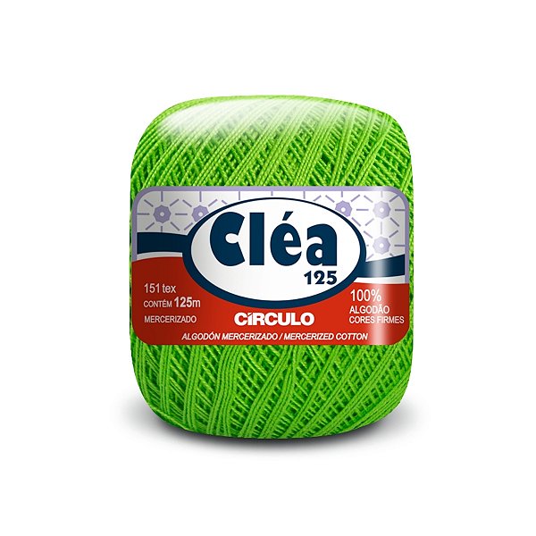 Fio Cléa 125 Círculo 19g - Verde Cítrico - Un