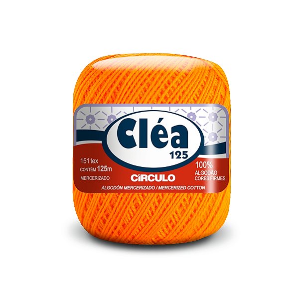 Fio Cléa 125 Círculo 19g - Cenoura - Un