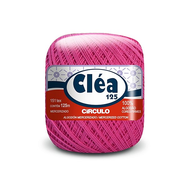 Fio Cléa 125 Círculo 19g - Rosa Cítrico - Un