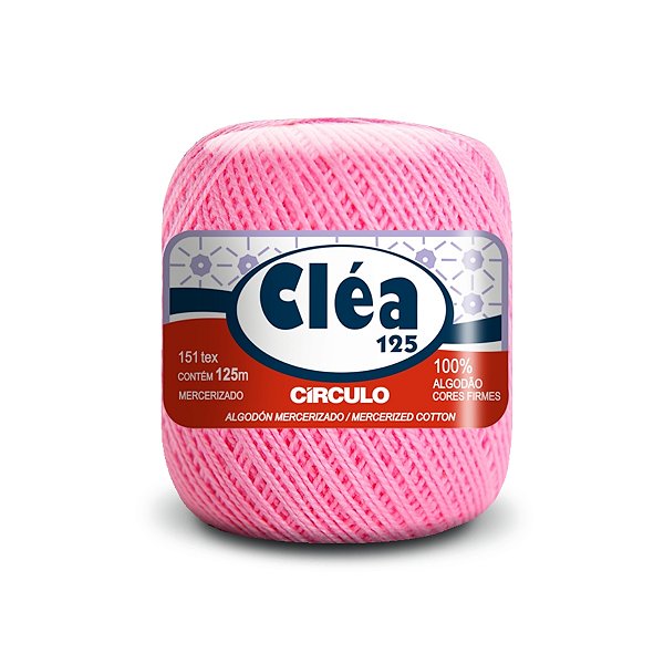 Fio Cléa 125 Círculo 19g - Chiclete - Un