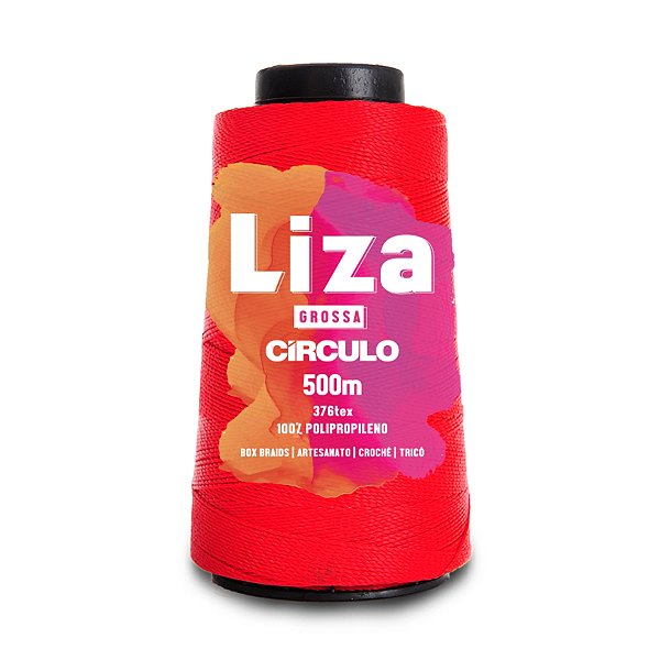 Linha Liza Grossa 500m - Carmim - Un