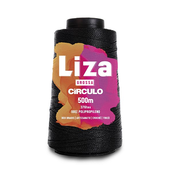 Linha Liza Grossa 500m - Preto - Un