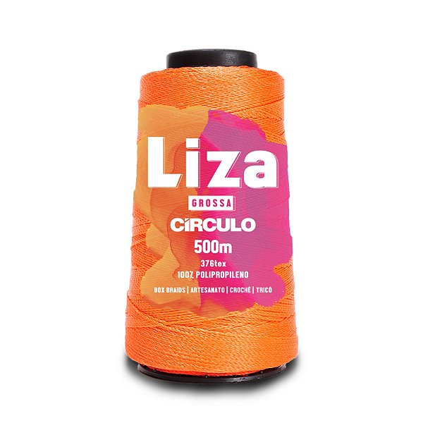 Linha Liza Grossa 500m - Laranja - Un