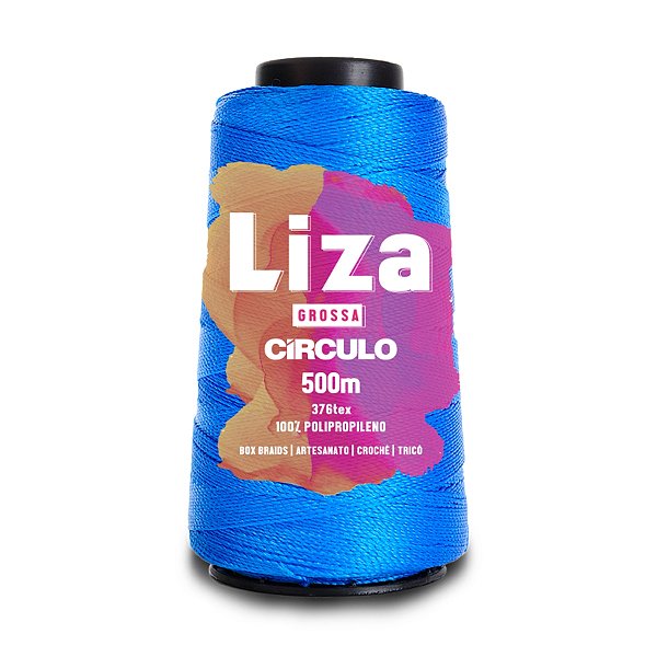 Linha Liza Grossa 500m - Azul Turquesa - Un