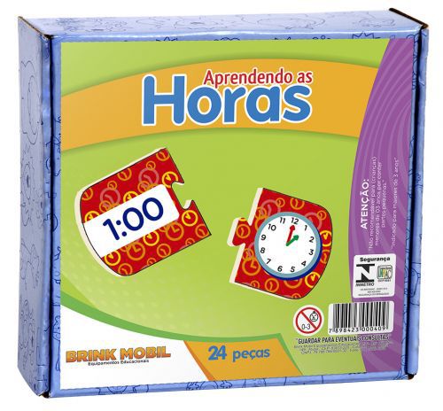 Aprendendo as Horas em MDF - 24 peças