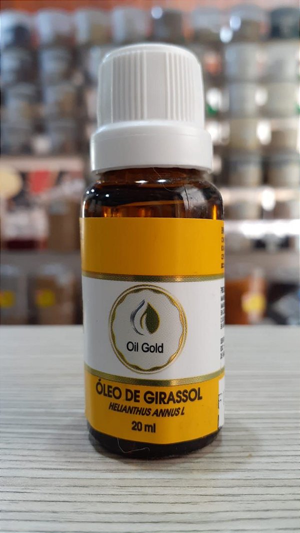 OLEO DE GIRASSOL   HELIANTHUS ANNUS L   20ML OIL GOLD