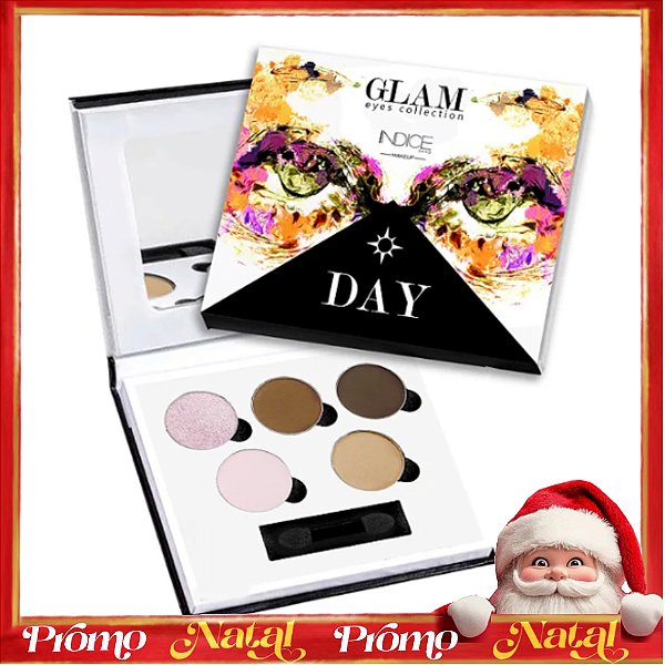 Glam Eyes Collection – DAY 01 - Paleta de Sombras 5 cores