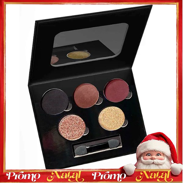 Glam Eyes Collection - Night 01 - Paleta de Sombras 5 cores