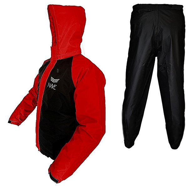 Capa De Chuva motoqueiro Conjunto Bicolor Nylon Emborrachado