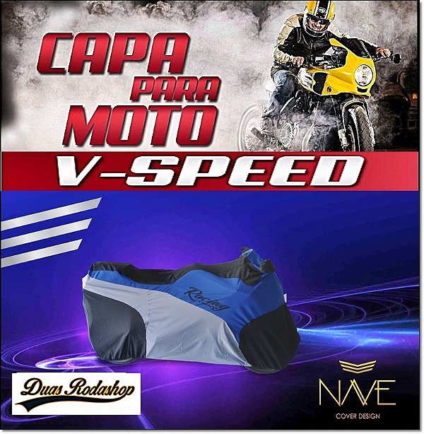 Capa Para Moto Speed Cor Azul