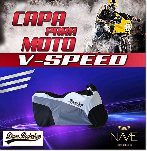 Capa Para Moto Speed Cor Branco