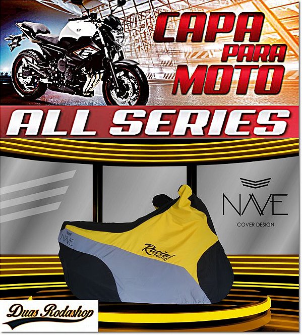 Capa De Moto Nave All Series Cor Amarelo