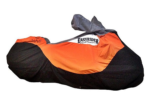 Capa Para Moto Custom Cor Laranja