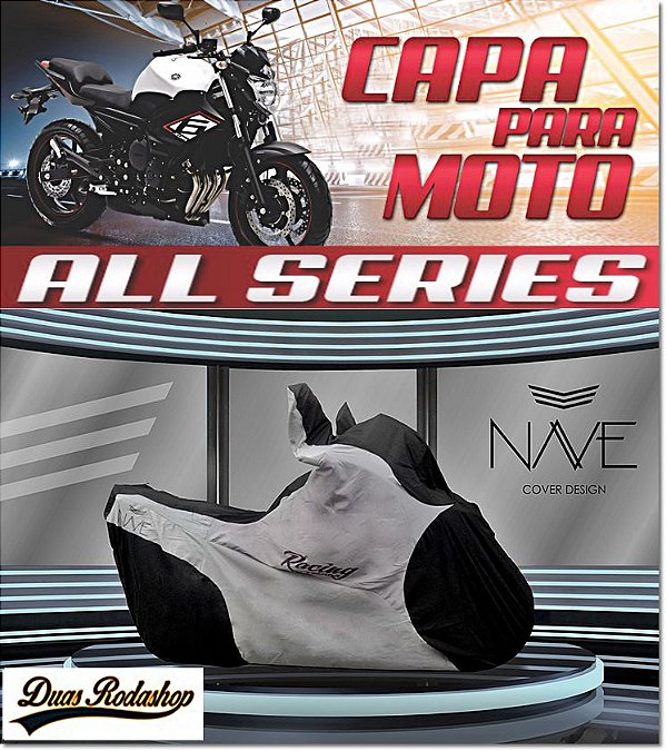 Capa de Moto Nave All Séries Cor Cinza