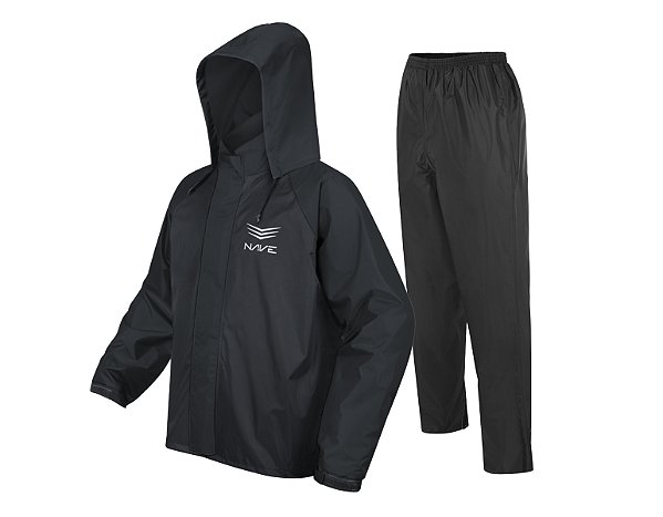 Conjunto de Chuva Nylon Full Black