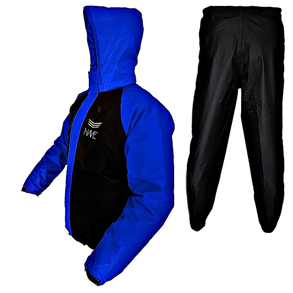 Conjunto de Chuva Nylon Bicolor