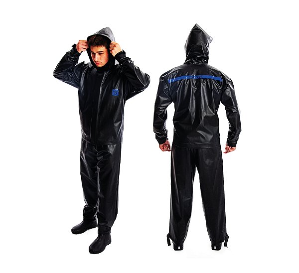 Conjunto De Chuva Impermeável Urban Capuz PVC