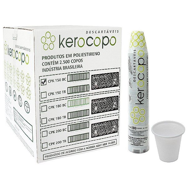Copo Plastico Descartavel Kerocopo 150ml - Limaplast Embalagens