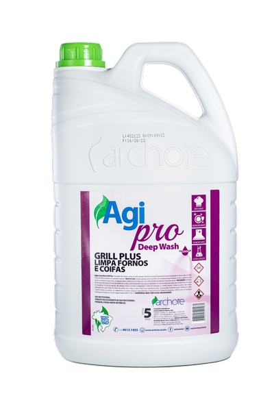 Limpa Fornos E Coifas Agipro Deep Wash Grill Plus 5l Archote