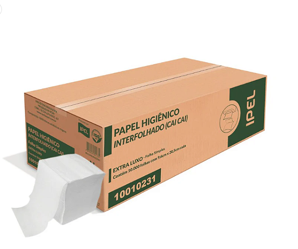 Papel Higiênico CAI CAI Folha Simples INDAIAL - 10.000 unid.