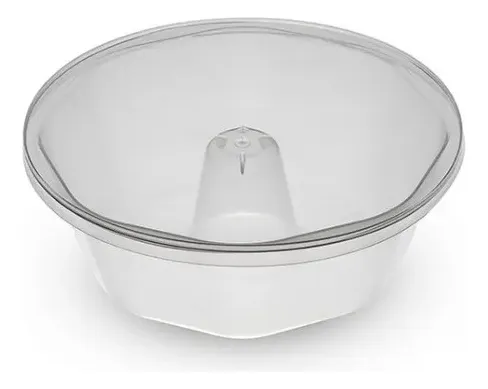 Forma de Pudim Descartável 500ml c/ Tampa | Forno e Micro-ondas