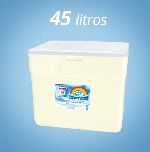 Caixa Isopor Termica Isoterm 45L