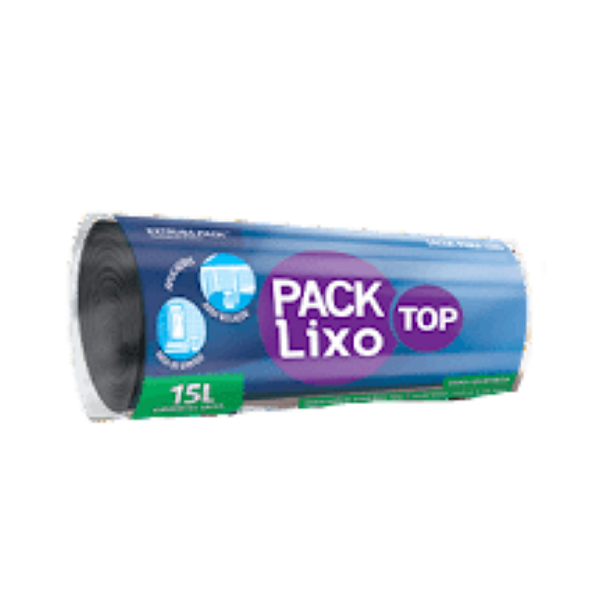 Pack Lixo Top 015 Litros Preto 39X58 RL 10x60 UN