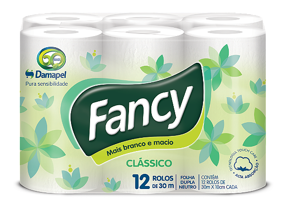 Papel Higienico Fancy Folha Dupla Fd C/ 6X12UN