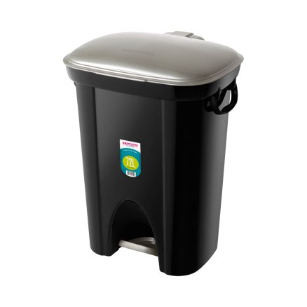Lixeira com Pedal 72L Sanremo Preta