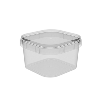 Pote Quadrado Descartável 150ml com lacre 30X10UN