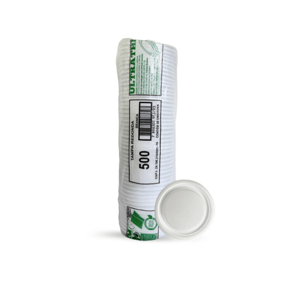Tampa Isopor P/ Pote MR500ML C/50UN Ultra