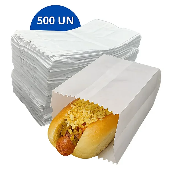 Saco De Papel Mono Hot Dog C/500 UN