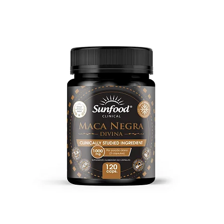 Maca Negra 120 cápsulas - Sunfood