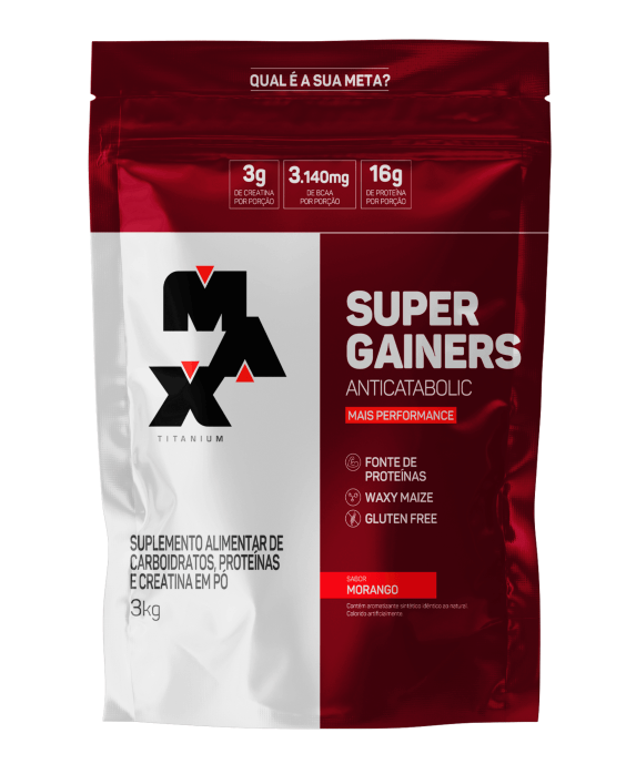 Hipercalórico Super Gainers 3kg- Max Titanium