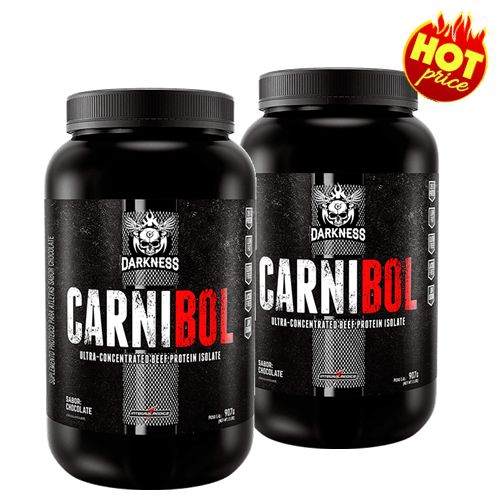 PROMO 02 Whey Isolado sem Lactose - Carnibol 900g Darkness Integralmédica