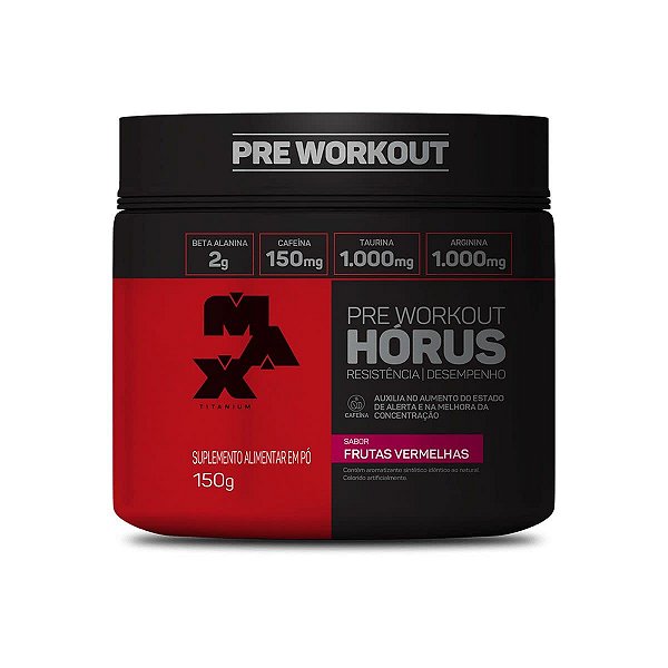 Hórus Pré Workout 150g - Max Titanium