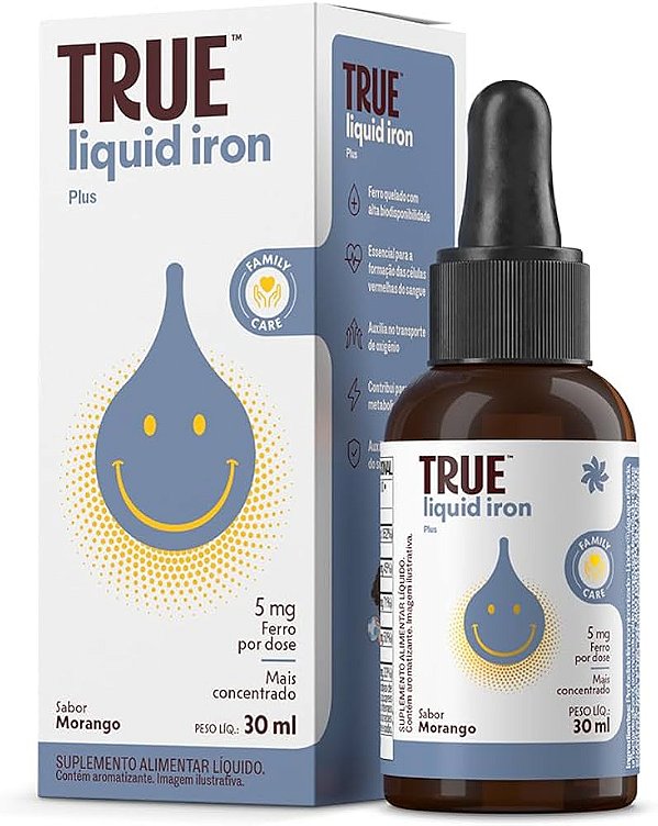 Iron Plus Liquid 30 ml Ferro 5mg - True Source