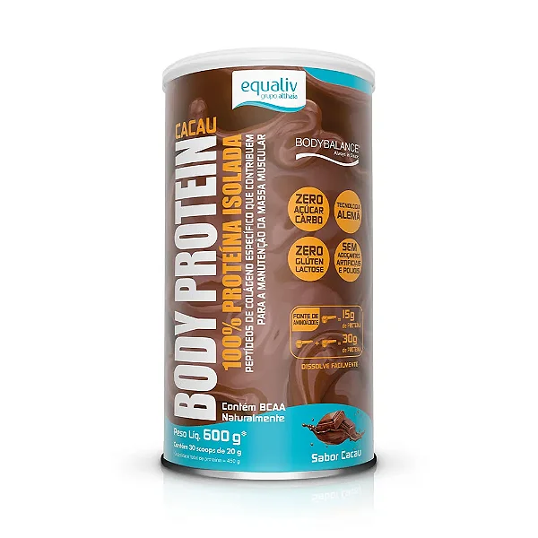 Body Protein 600g Cacau- Equaliv
